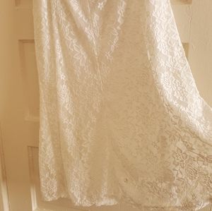Ashley Blue ivory lace skirt 2x